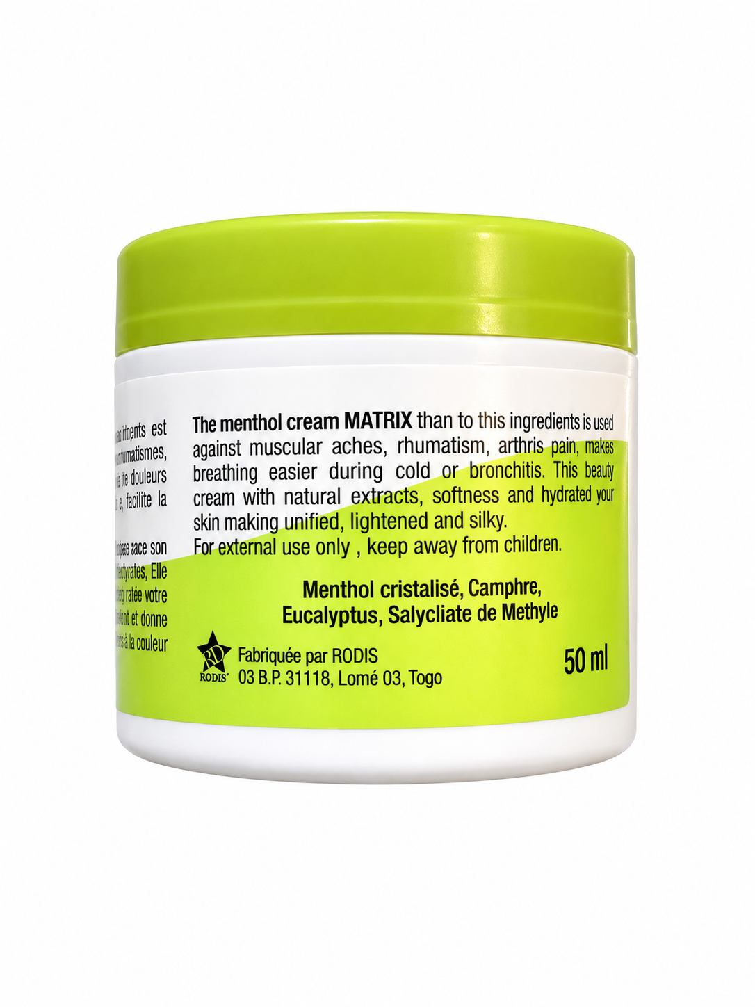 Matrix Baume des Nerfs Mentholated Cream