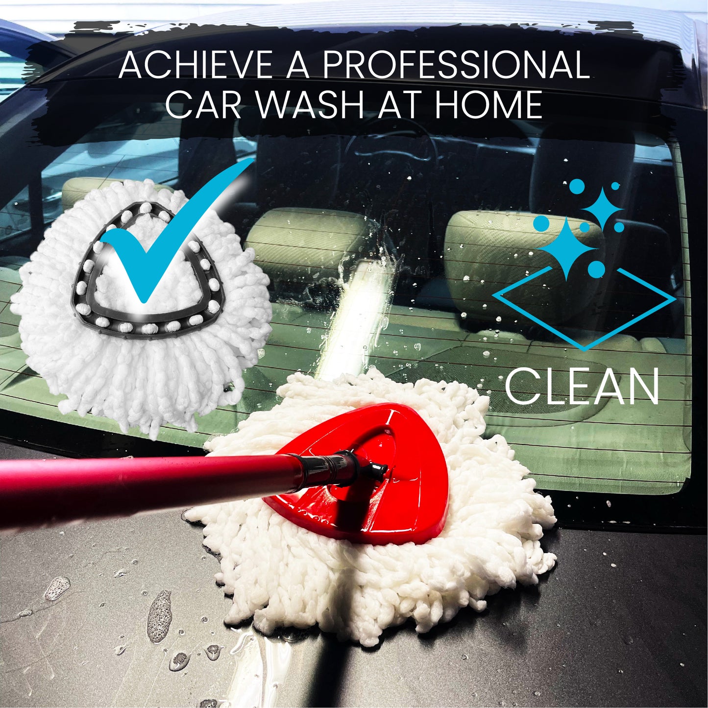 Microfiber Spin Mop Refill Heads – Compatible with 1-Tank EasyWring System | High-Performance Replacement for All Floor Types