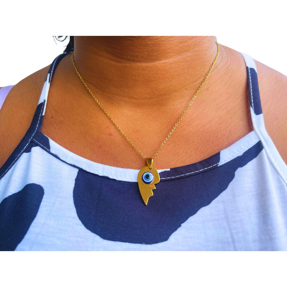 Evil Eye Necklace Collection – Stainless Steel Gold | 13 Shapes Available