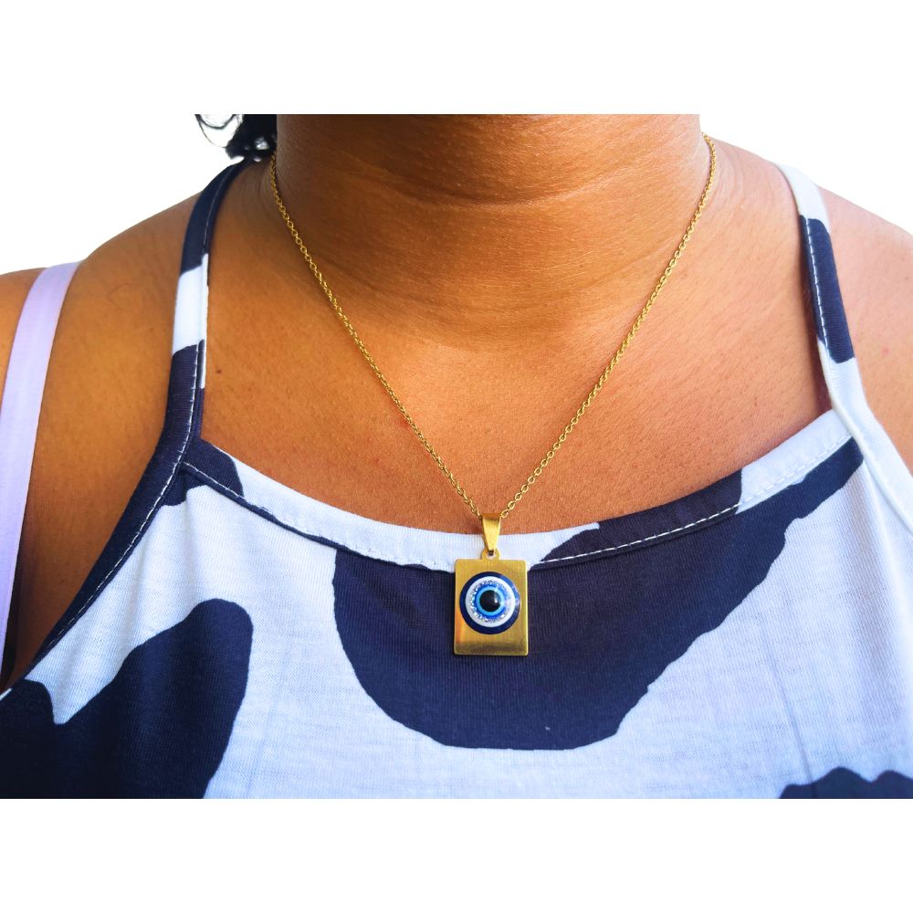 Evil Eye Necklace Collection – Stainless Steel Gold | 13 Shapes Available