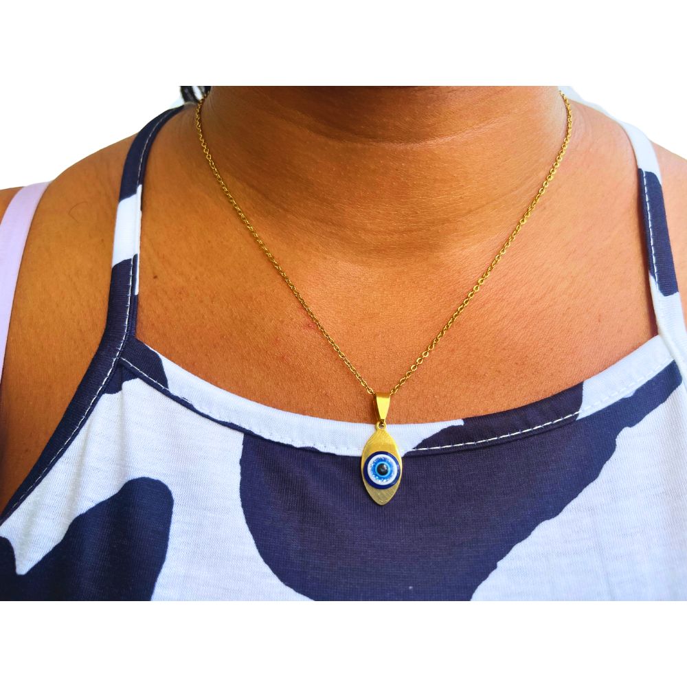 Evil Eye Necklace Collection – Stainless Steel Gold | 13 Shapes Available