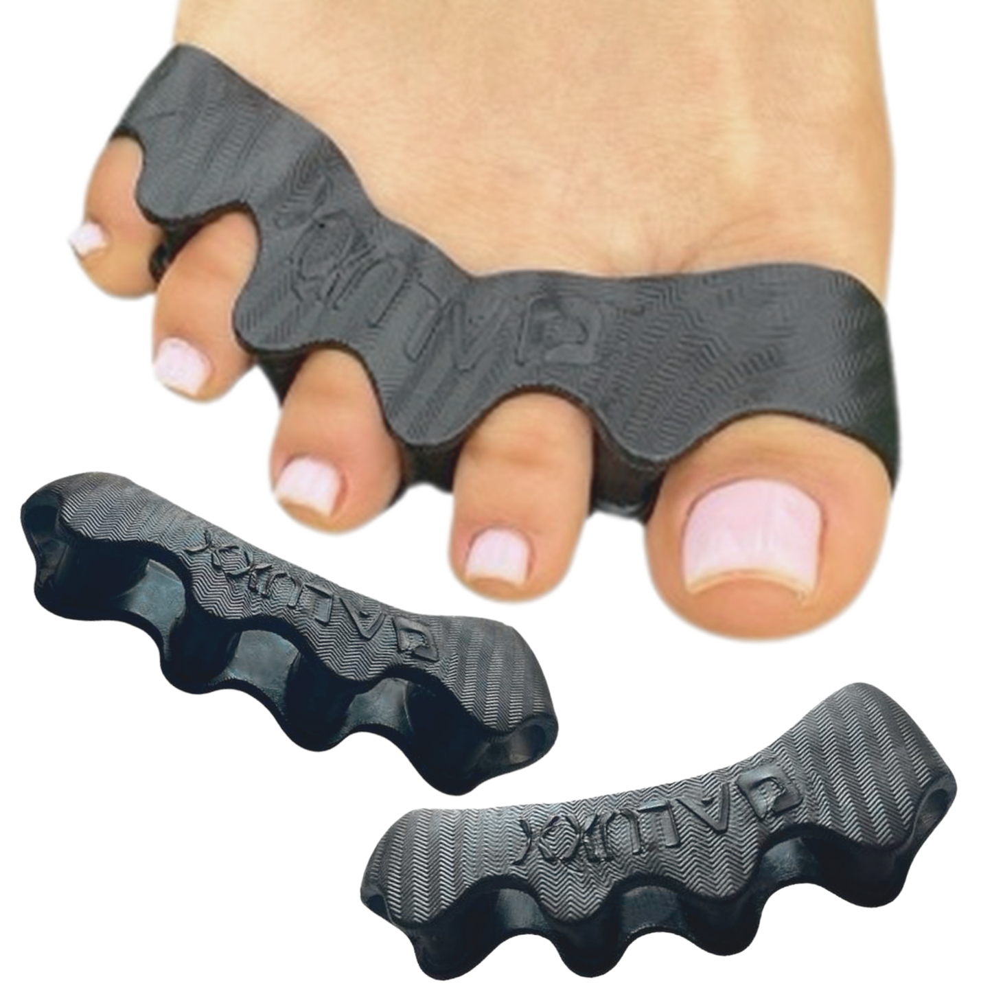 OALUXX Premium Gel Toe Spacers – Washable, Reusable Foot Separators for Daily Comfort – Available in 2pcs or 4pcs, Multiple Colors
