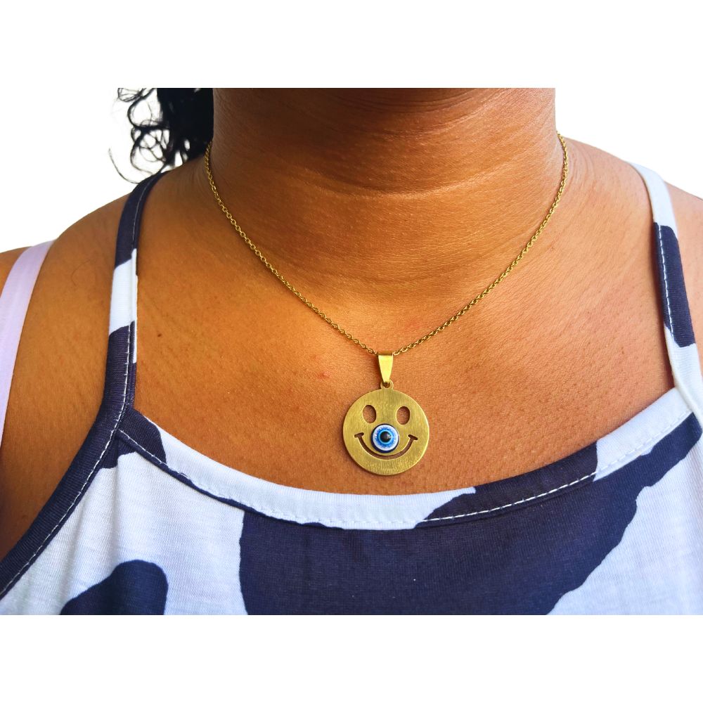 Evil Eye Necklace Collection – Stainless Steel Gold | 13 Shapes Available