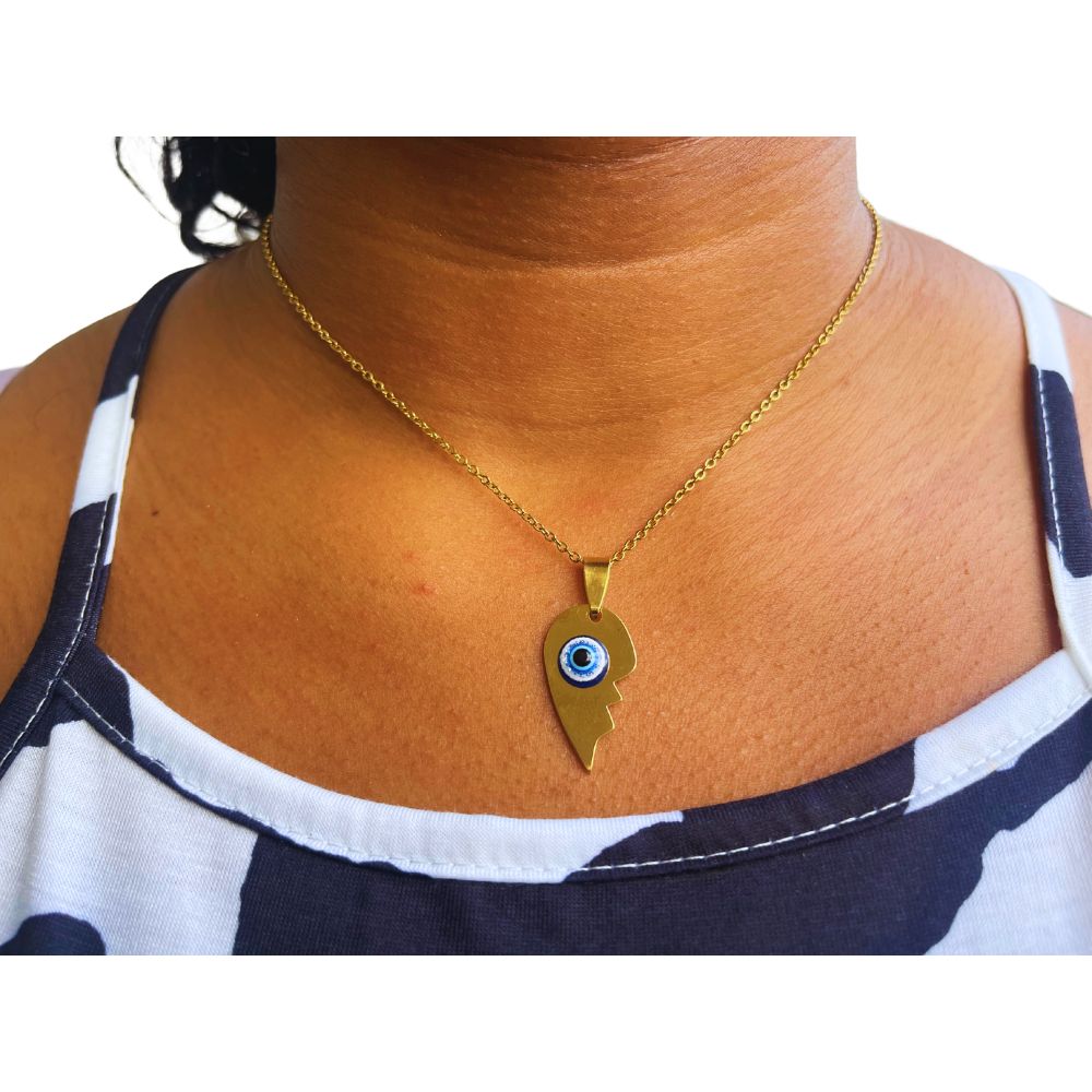 Evil Eye Necklace Collection – Stainless Steel Gold | 13 Shapes Available