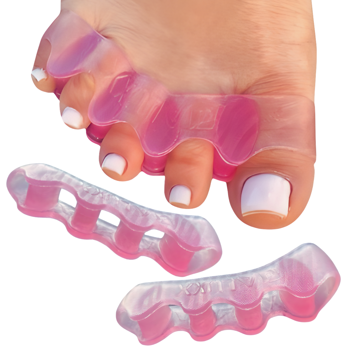 OALUXX Premium Gel Toe Spacers – Washable, Reusable Foot Separators for Daily Comfort – Available in 2pcs or 4pcs, Multiple Colors