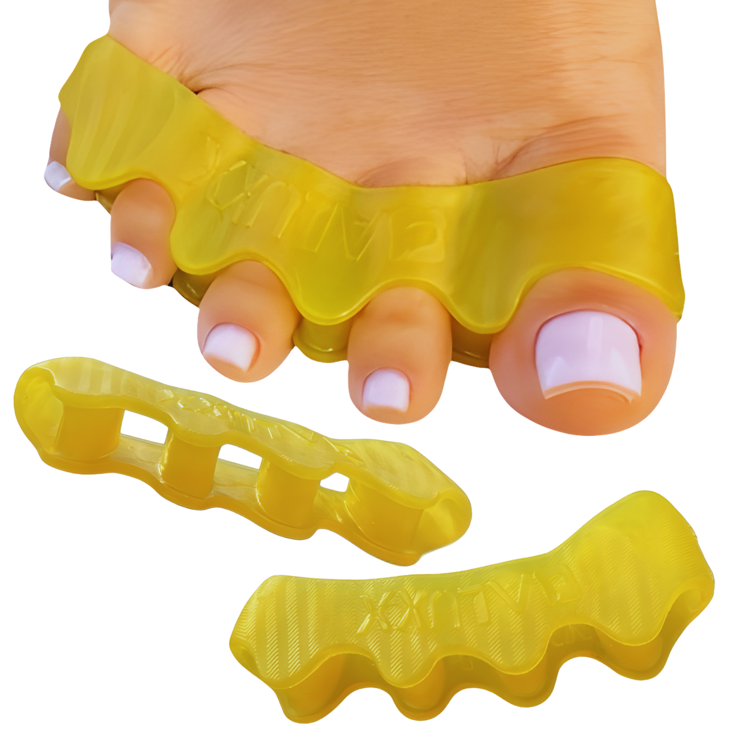 OALUXX Premium Gel Toe Spacers – Washable, Reusable Foot Separators for Daily Comfort – Available in 2pcs or 4pcs, Multiple Colors