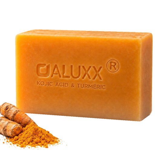 OALUXX Kojic Acid & Turmeric Soap – 100 g Face & Body Bar