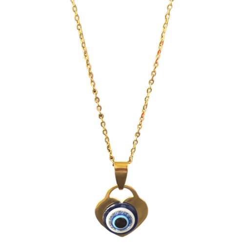 Evil Eye Necklace Collection – Stainless Steel Gold | 13 Shapes Available