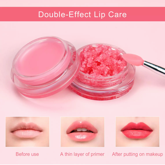 Organic Lip Care Set – Scrub & Balm – Strawberry | Orange | Mint | Combo