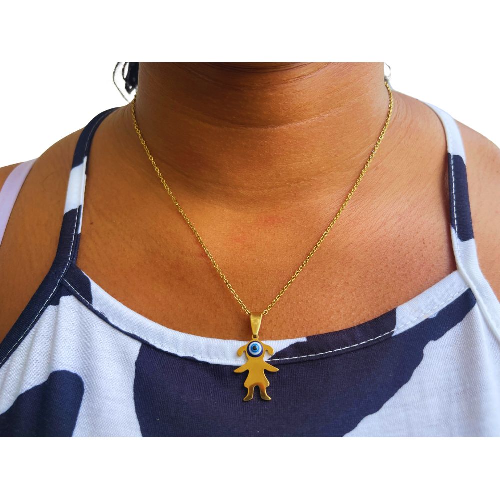 Evil Eye Necklace Collection – Stainless Steel Gold | 13 Shapes Available