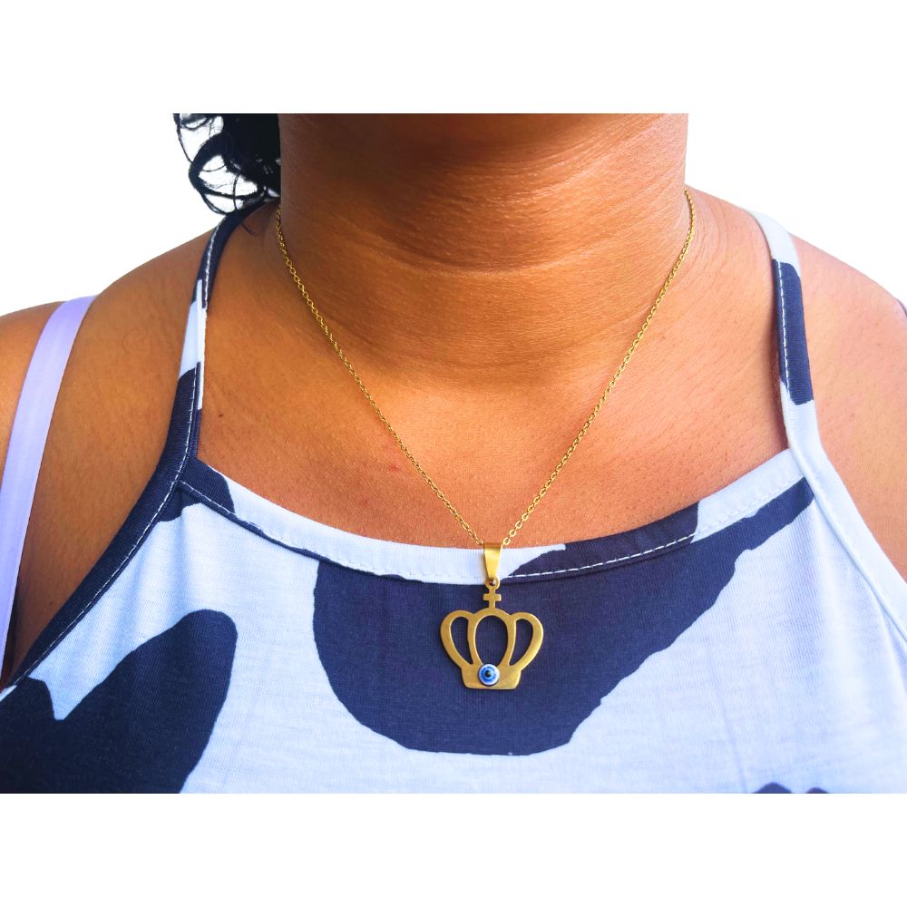 Evil Eye Necklace Collection – Stainless Steel Gold | 13 Shapes Available