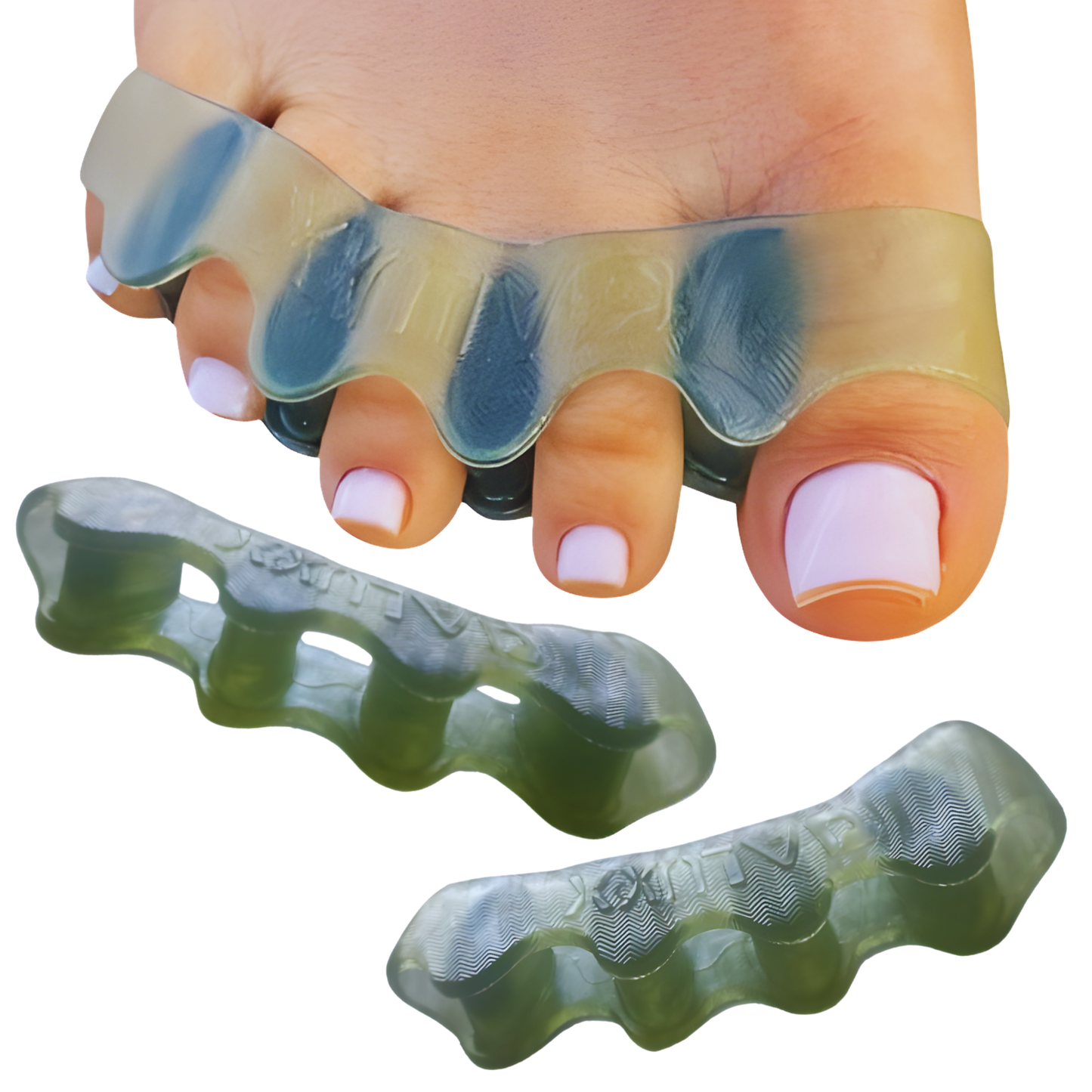 OALUXX Premium Gel Toe Spacers – Washable, Reusable Foot Separators for Daily Comfort – Available in 2pcs or 4pcs, Multiple Colors