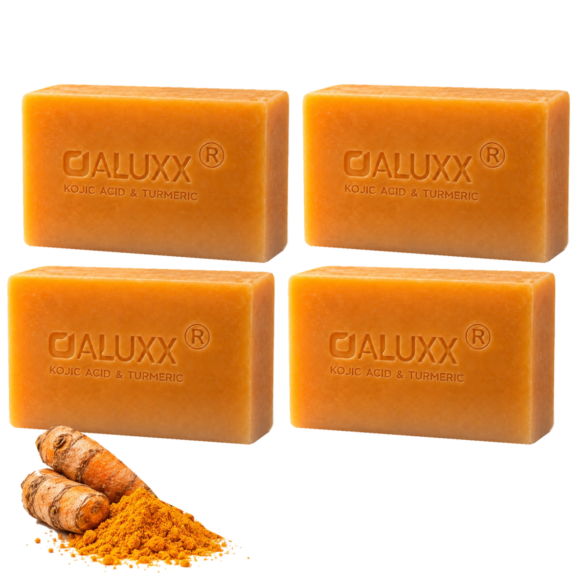 OALUXX Kojic Acid & Turmeric Soap – 100 g Face & Body Bar