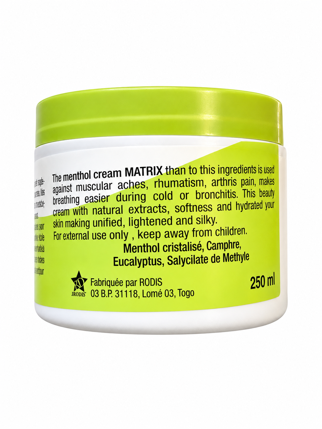Matrix Baume des Nerfs Mentholated Cream