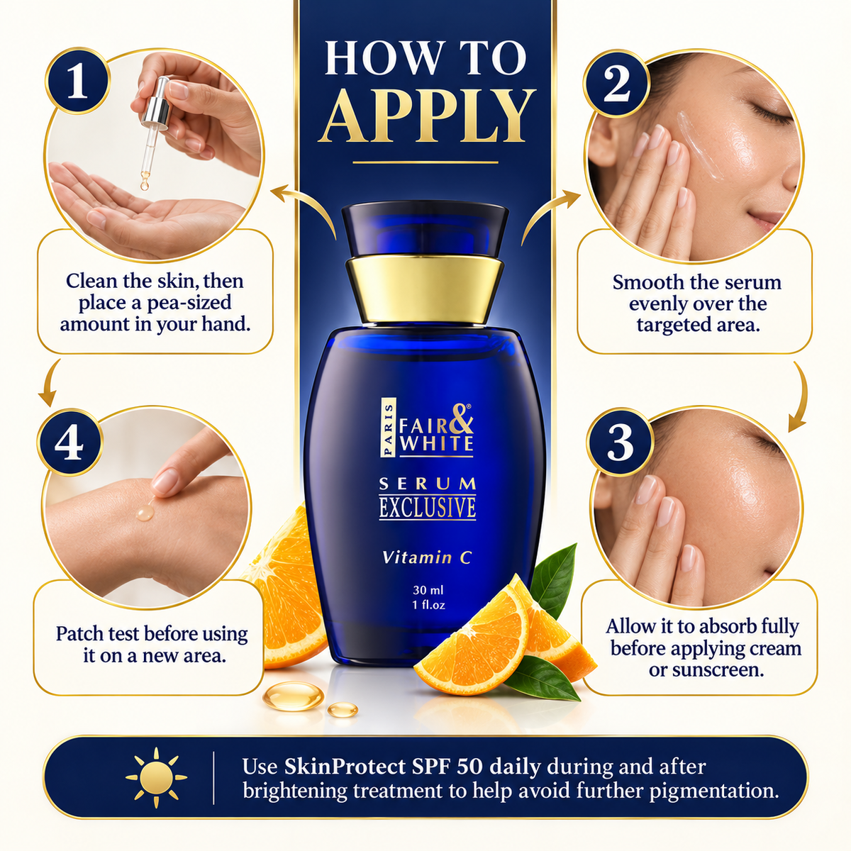 Fair & White Exclusive Brightening Serum with Vitamin C – 30 ml
