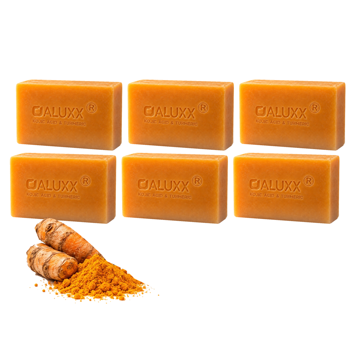 OALUXX Kojic Acid & Turmeric Soap – 100 g Face & Body Bar