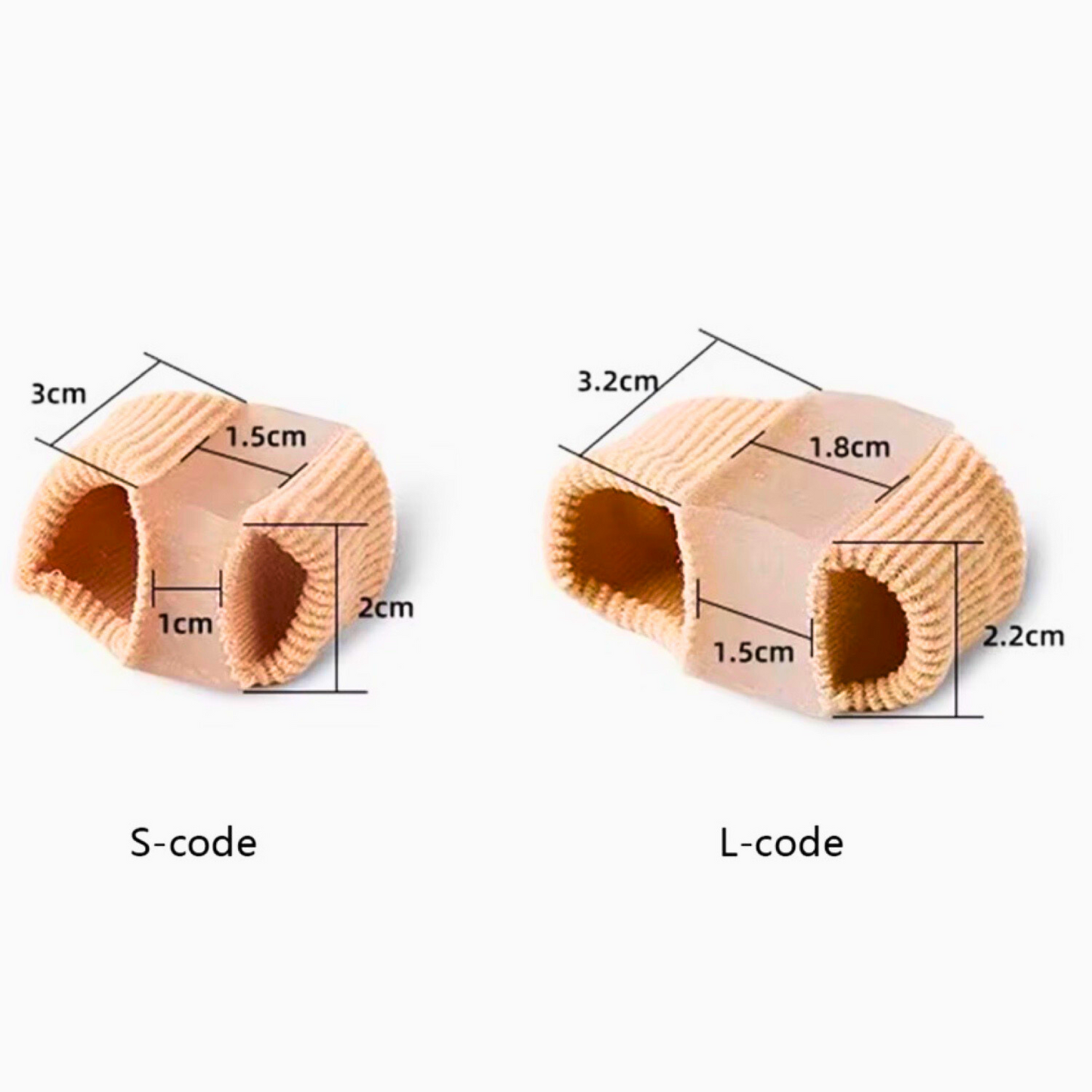 4PCS Toe Separators for Overlapping Toes, Gel Toe Spacers for Feet with two loops