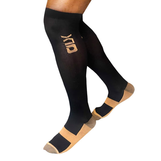 OALUXX Copper Compression Socks – 20-30 mmHg | Breathable & Supportive Fit (1 Pair)