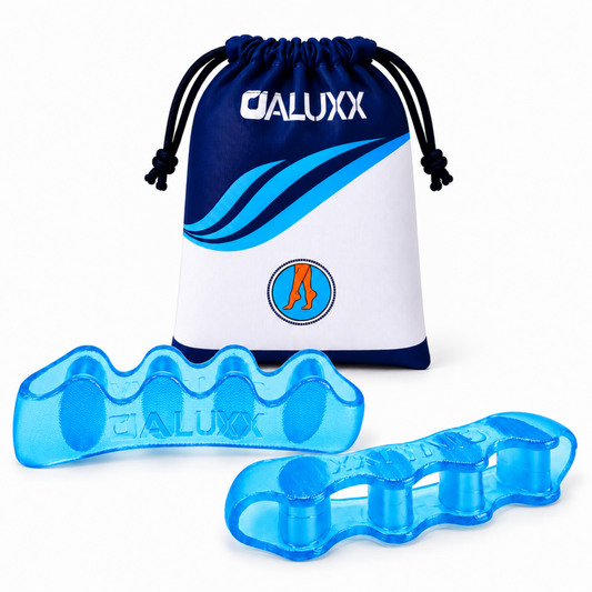 OALUXX Silicone Gel Toe Spacers for Men and Women, Soft Stretchy Toe Separators, Flexible Comfort Fit