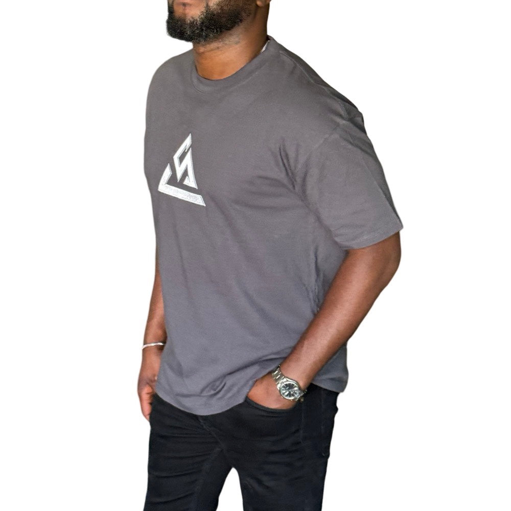 Sigma Flex Oversized Cotton Tee – Minimal Logo Design | Sigma Sporty Lands