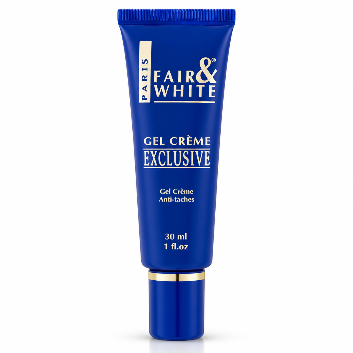 Fair & White Exclusive Whitenizer Gel Cream, one 30 ml tube on a clean white background.