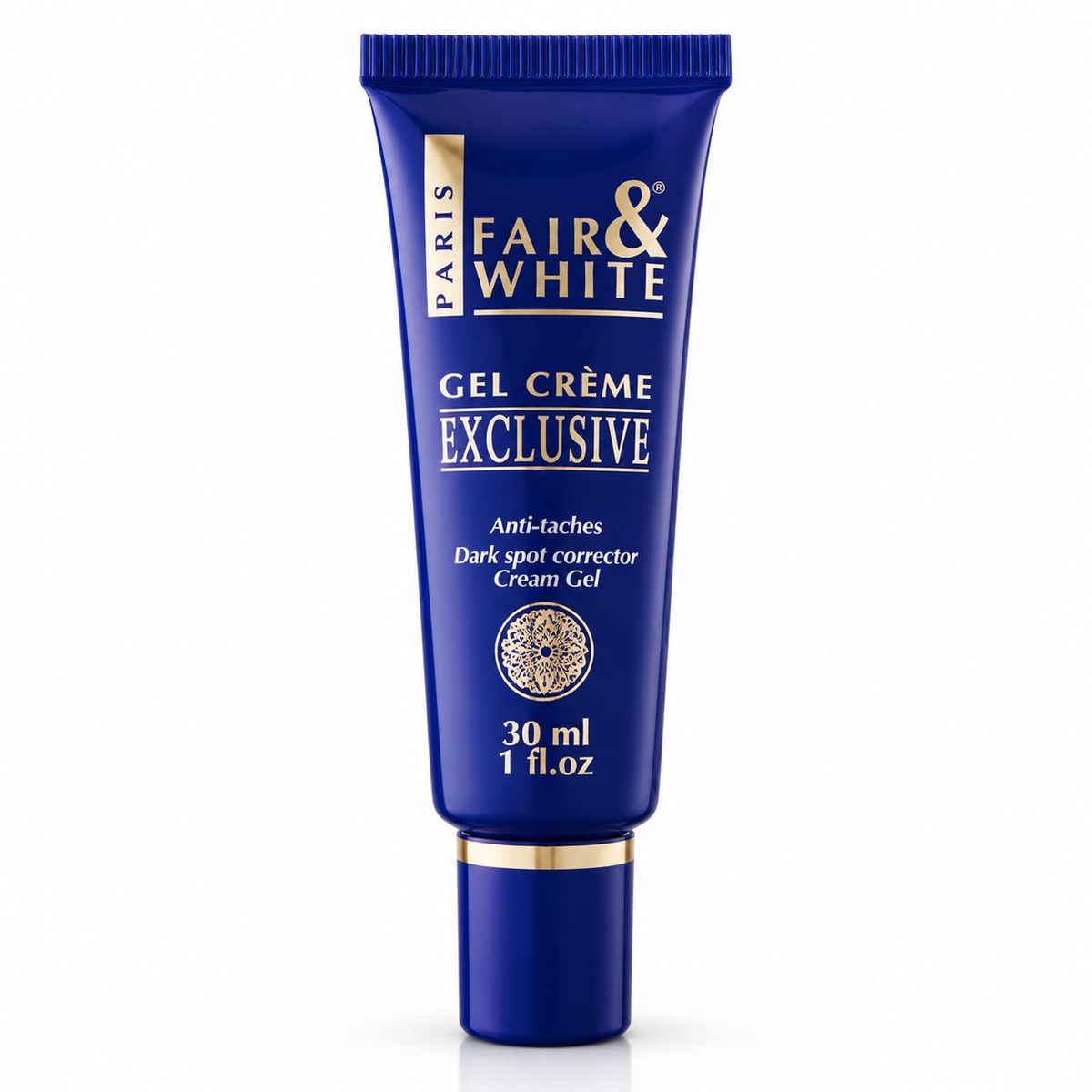 Fair & White Exclusive Vitamin C Gel Cream, one 30 ml tube on a clean white background.