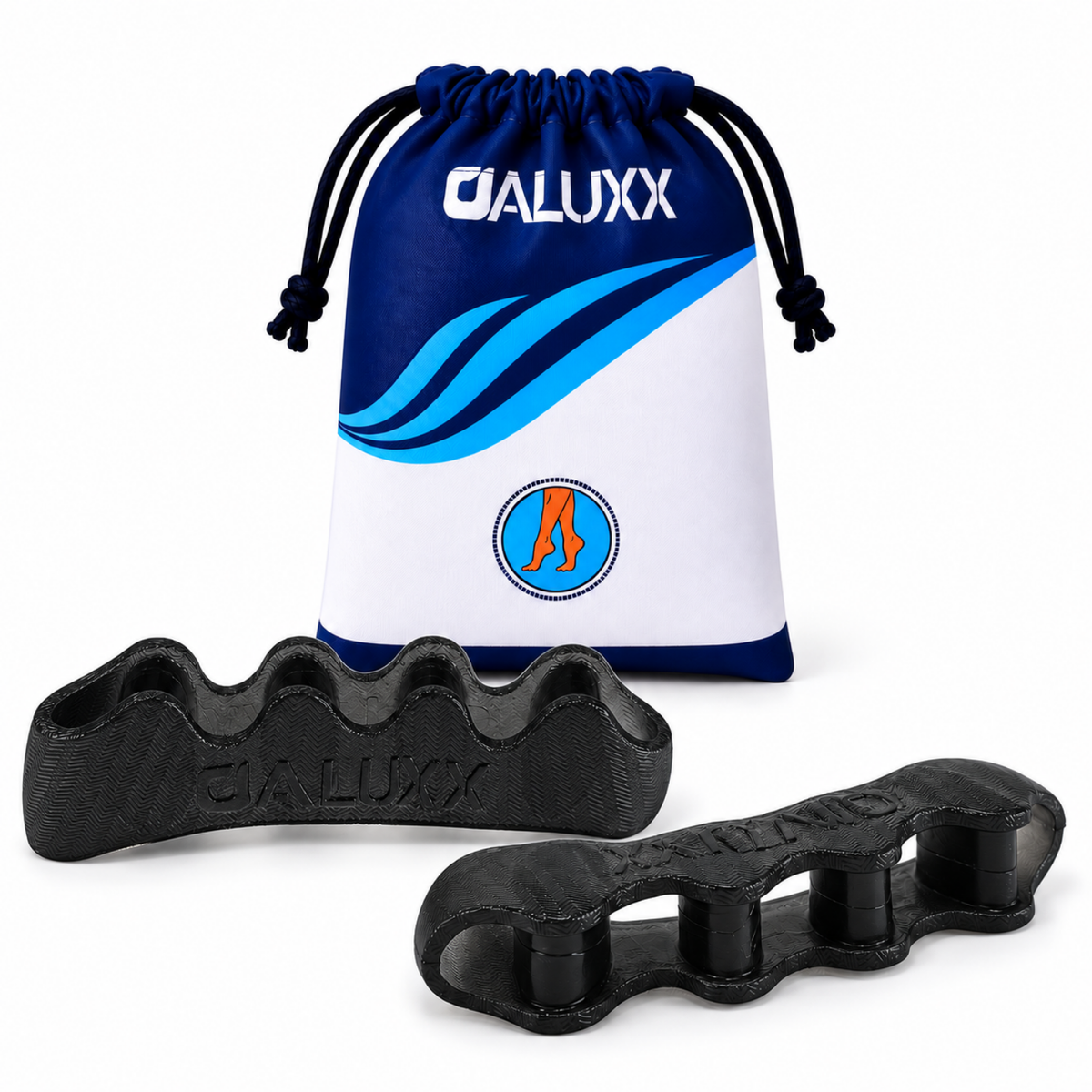 OALUXX Silicone Gel Toe Spacers for Men and Women, Soft Stretchy Toe Separators, Flexible Comfort Fit
