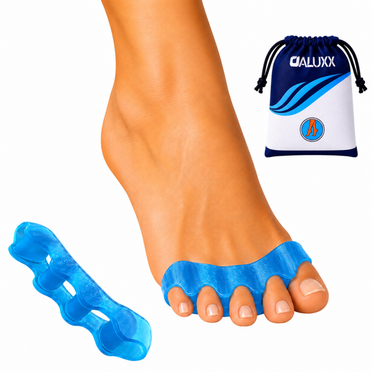 OALUXX Silicone Gel Toe Spacers for Men and Women, Soft Stretchy Toe Separators, Flexible Comfort Fit